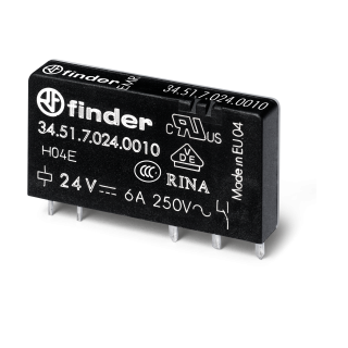 34 Series - Slim P.C.B. Relays (EMR Or SSR) 0.1-2-6A | Finder