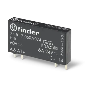 Mini rele circuito impreso 5mm contacto conmutado 12vdc Finder serie 34 