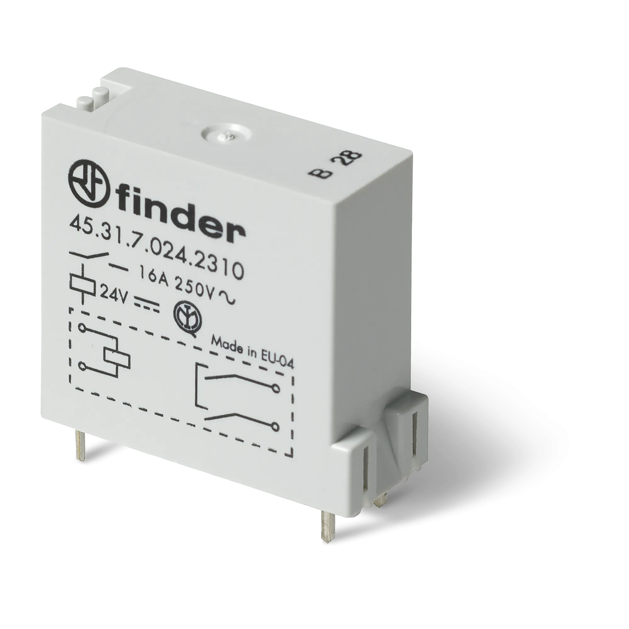 Finder 5 Pin 230V AC 10A 1 Pole Miniature Plug In Relay (4031-8230)