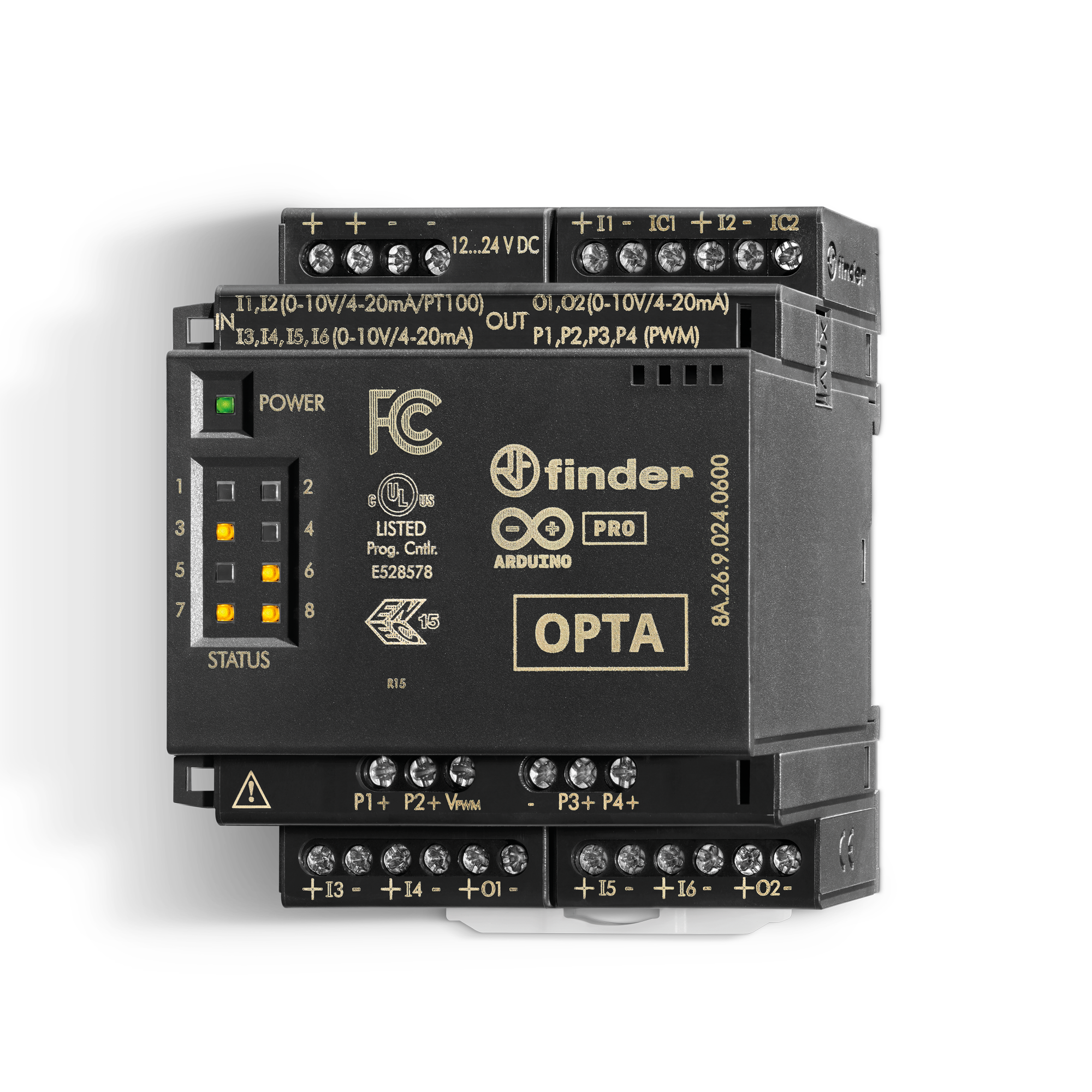 Opta Plus prog 8 entrées 4 sorties 1NO 10A Ethernet + RS485 Opta Plus prog 8 entrées 4 sorties 1NO 10A Ethernet + RS485